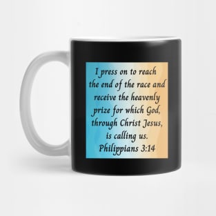 Bible Verse Philippians 3:14 Mug